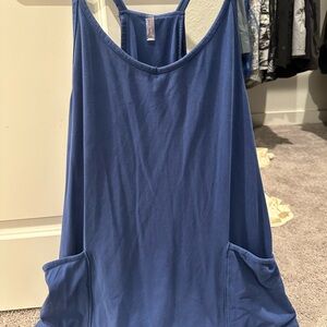 Blue Sleeveless Dress